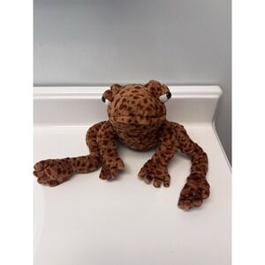 Jellycat Toby The Toad New Retired Extremely Rare HTF Brown Frog Plush
